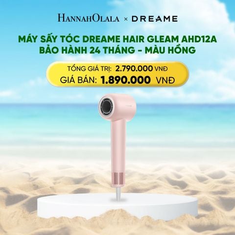  DEAL 6: DREAME HAIR GLEAM AHD12A MÁY SẤY TÓC ION ÂM 4 CHẾ ĐỘ SẤY NÓNG LẠNH 200 TRIỆU ION ÂM - BH 24 THÁNG 