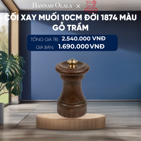  CỐI XAY MUỐI 10CM ĐỜI 1874
MÀU GỖ TRẦM 