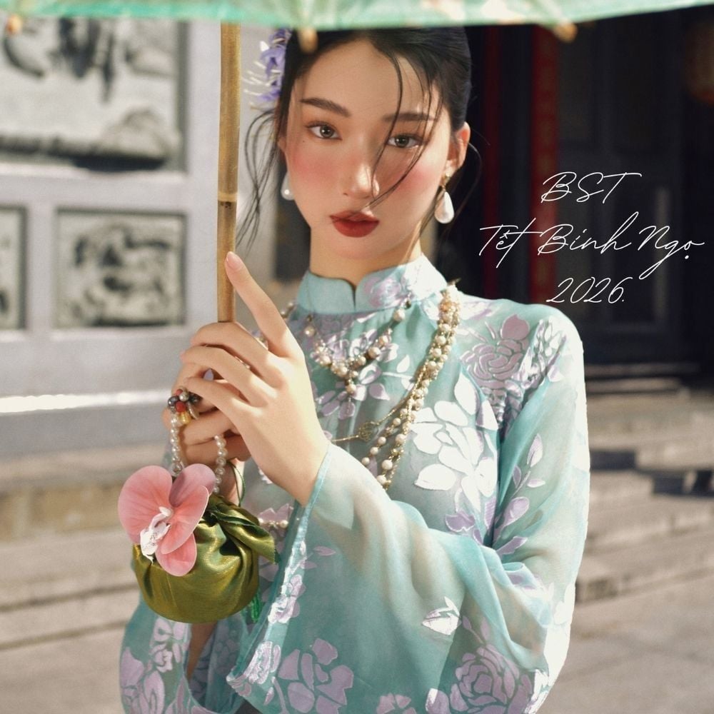  DEAL 2: SET ÁO DÀI 3 MÓN CẨM HOA CÁC 