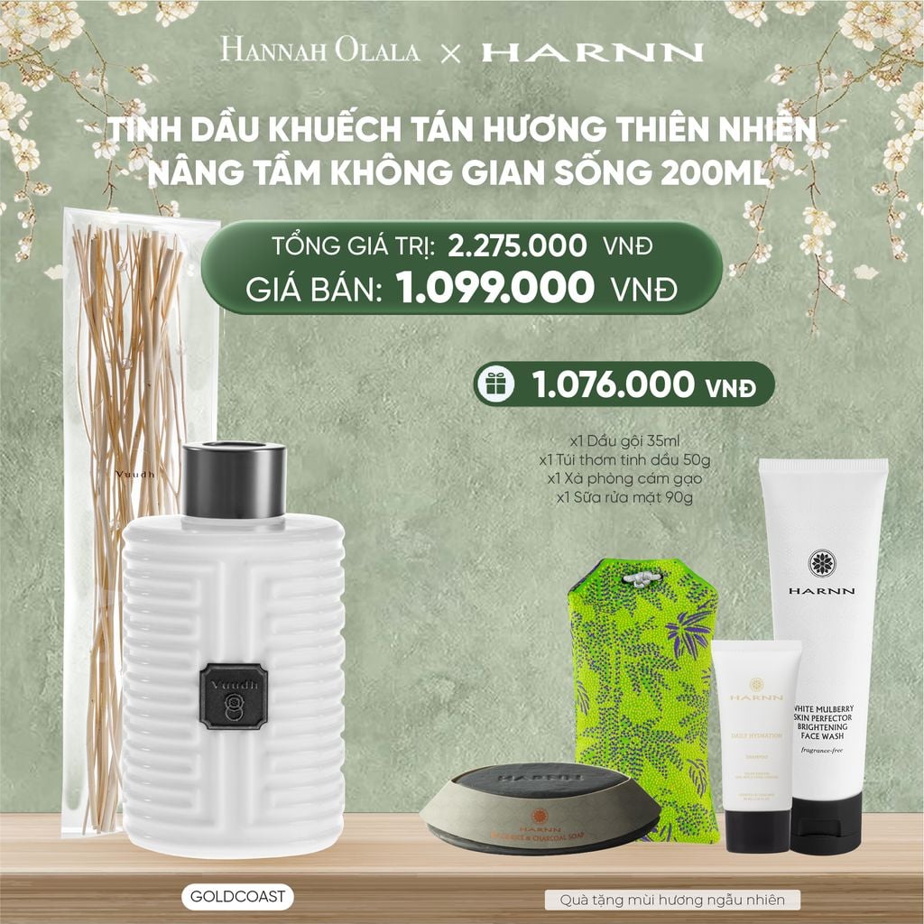  DEAL 9: TINH DẦU KHUẾCH TÁN 200ML HƯƠNG THIÊN NHIÊN - NÂNG TẦM KHÔNG GIAN SỐNG 