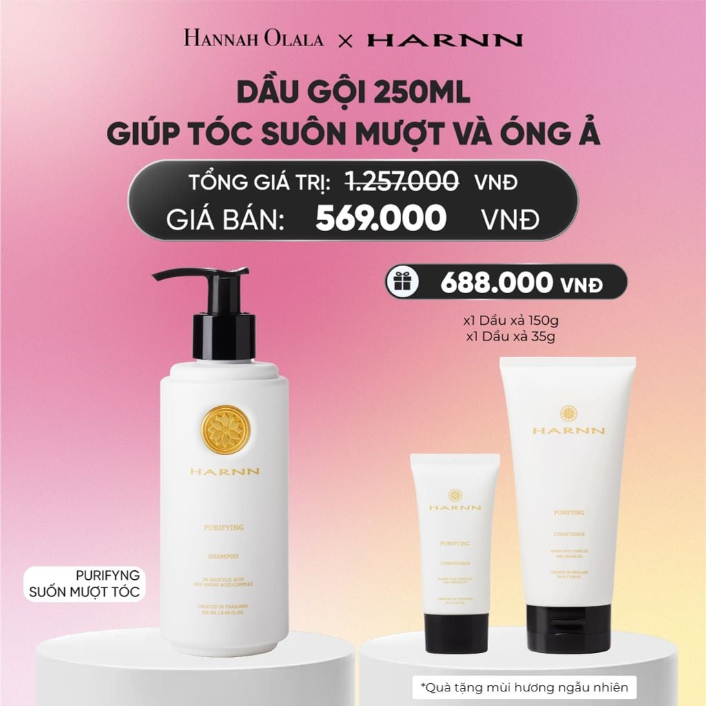  DẦU GỘI HARNN 250ML GIÚP TÓC SUÔN MƯỢT VÀ ÓNG Ả_A1476 