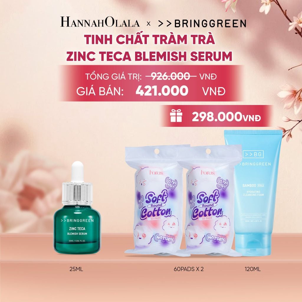 TINH CHẤT TRÀM TRÀ BRING GREEN ZINC TECA BLEMISH SERUM DÀNH CHO DA DẦU MỤN 25ML - A1530 