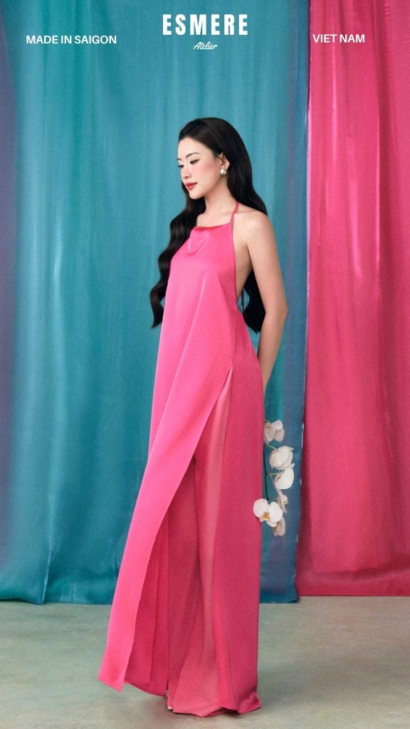  DEAL 2: SET ÁO DÀI 3 MÓN CẨM HOA CÁC 