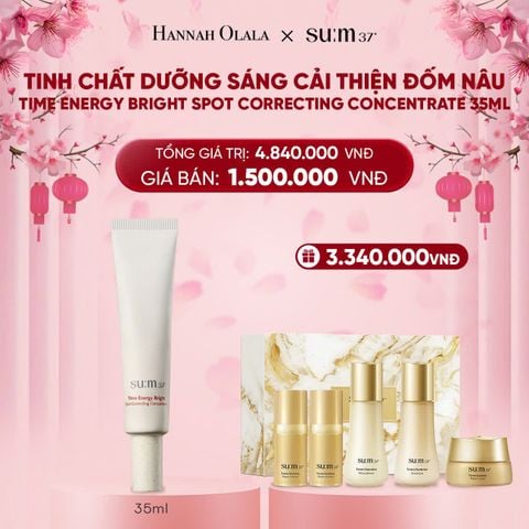  DEAL 8: TINH CHẤT DƯỠNG SÁNG CẢI THIỆN ĐỐM NÂU SU:M37 TIME ENERGY BRIGHT SPOT CORRECTING CONCENTRATE 35ML 