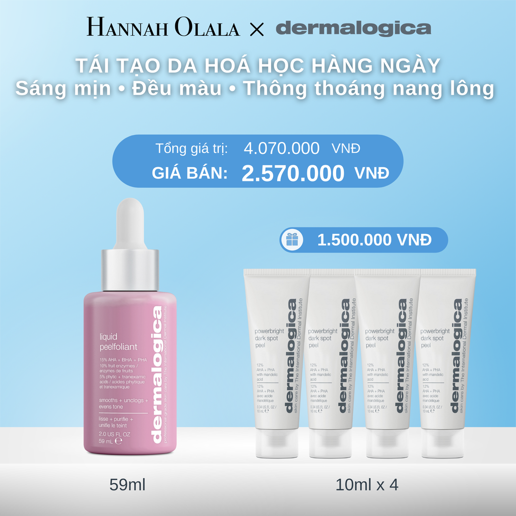  FLASHDEAL 1: PEEL CẢI THIỆN BỀ MẶT DA HÀNG NGÀY PHIÊN BẢN NÂNG CẤP LIQUID PEELFOLIANT 59ML 