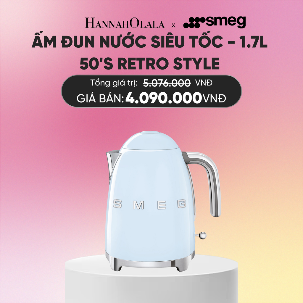  ẤM ĐUN NƯỚC SIÊU TỐC KLF03 1.7L SMEG 50'S RETRO STYLE 