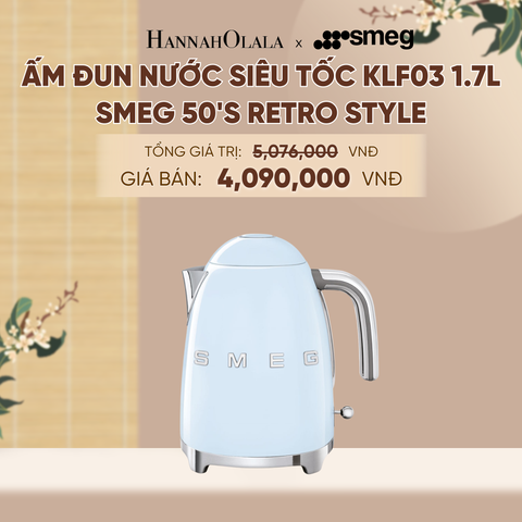  ẤM ĐUN NƯỚC SIÊU TỐC KLF03 1.7L SMEG 50'S RETRO STYLE - A2274 