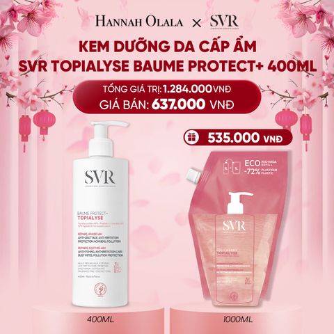  DEAL 08: KEM DƯỠNG DA CẤP ẨM TOÀN THÂN SVR TOPIALYSE BAUME PROTECT+ 400ML 