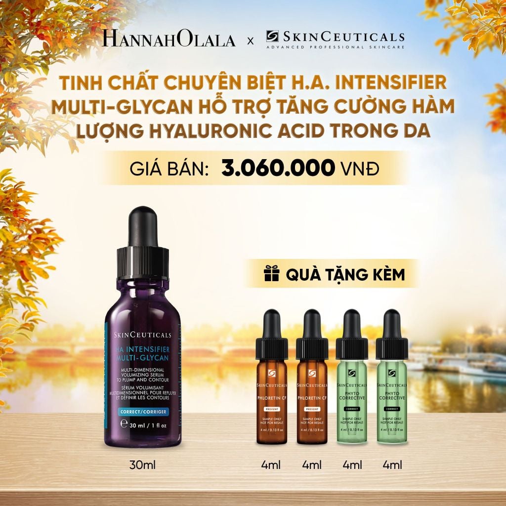  TINH CHẤT CHUYÊN BIỆT SKIN CEUTICALS H.A. INTENSIFIER MULTI-GLYCAN HỖ TRỢ TĂNG CƯỜNG HÀM LƯỢNG HYALURONIC ACID TRONG DA - E624 