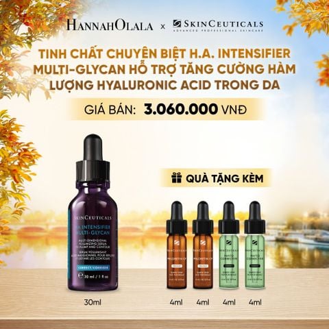  TINH CHẤT CHUYÊN BIỆT SKIN CEUTICALS H.A. INTENSIFIER MULTI-GLYCAN HỖ TRỢ TĂNG CƯỜNG HÀM LƯỢNG HYALURONIC ACID TRONG DA - E624 
