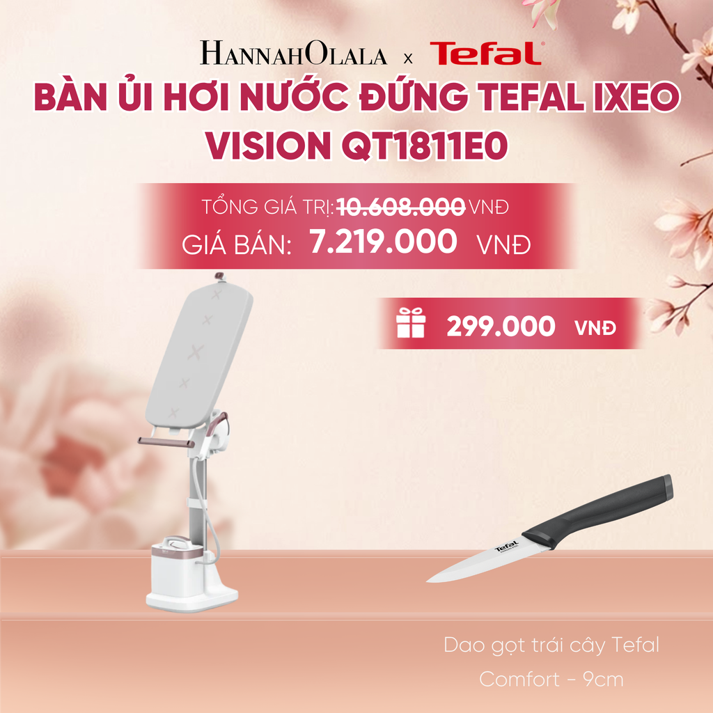  BÀN ỦI HƠI NƯỚC ĐỨNG TEFAL IXEO VISION QT1811E0 - A485 