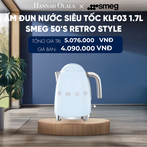  ẤM ĐUN NƯỚC SIÊU TỐC KLF03 1.7L SMEG 50'S RETRO STYLE 