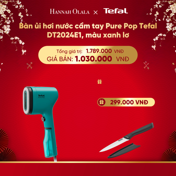  A468_DEAL 4: BÀN ỦI HƠI NƯỚC CẦM TAY PURE POP TEFAL DT2020E1 