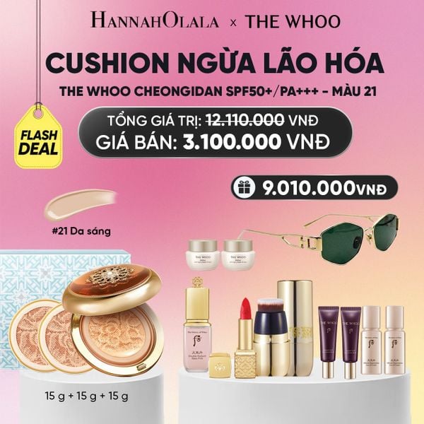  PHIÊN BẢN LỄ HỘI - CUSHION NGỪA LÃO HÓA WHOO CHEONGIDAN ESSENCE CUSHION SPF50+/PA+++ - FLASH DEAL_A194 