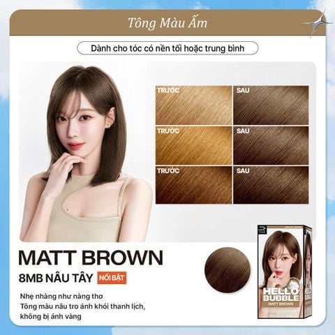  E495_DEAL 5: NHUỘM TÓC TẠI NHÀ MISE EN SCÈNE HELLO BUBBLE 100G DẠNG BỌT KEM, CÔNG THỨC CẢI TIẾN MỚI HẠN CHẾ KHÔ XƠ VÀ HƯ TỔN 