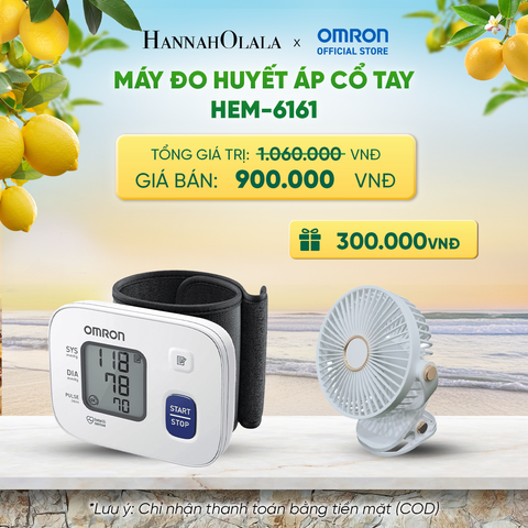  MÁY ĐO HUYẾT ÁP CỔ TAY OMRON HEM-6161 _ DEAL 2 