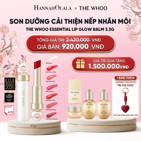  SON DƯỠNG CẢI THIỆN NẾP NHĂN MÔI THE WHOO ESSENTIAL LIP GLOW BALM 