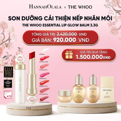  SON DƯỠNG CẢI THIỆN NẾP NHĂN MÔI THE WHOO ESSENTIAL LIP GLOW BALM 