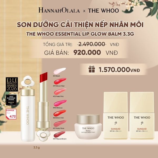  SON DƯỠNG CẢI THIỆN NẾP NHĂN MÔI THE WHOO ESSENTIAL LIP GLOW BALM - A118 