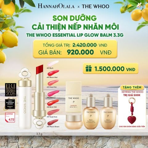  SON DƯỠNG CẢI THIỆN NẾP NHĂN MÔI THE WHOO ESSENTIAL LIP GLOW BALM - A42 