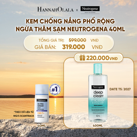  KEM CHỐNG NẮNG PHỔ RỘNG NGỪA THÂM SẠM NEUTROGENA ULTRA SHEER AGE SHIELD 40ML - A1000 