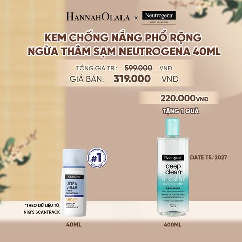  KEM CHỐNG NẮNG PHỔ RỘNG NGỪA THÂM SẠM NEUTROGENA ULTRA SHEER AGE SHIELD 40ML - A2 
