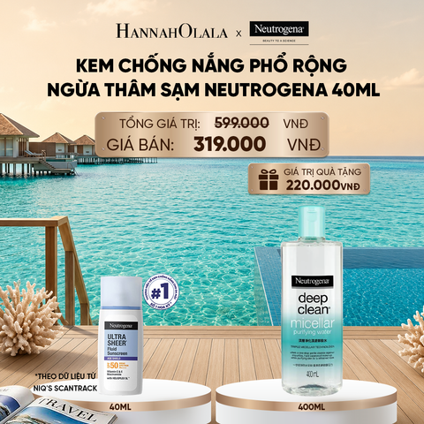  KEM CHỐNG NẮNG PHỔ RỘNG NGỪA THÂM SẠM NEUTROGENA ULTRA SHEER AGE SHIELD 40ML 