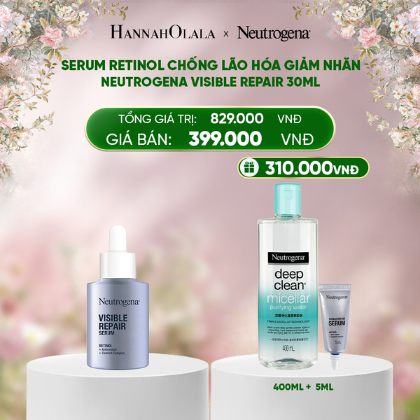  DEAL 3: SERUM RETINOL CHỐNG LÃO HÓA GIẢM NHĂN NEUTROGENA VISIBLE REPAIR 30ML 