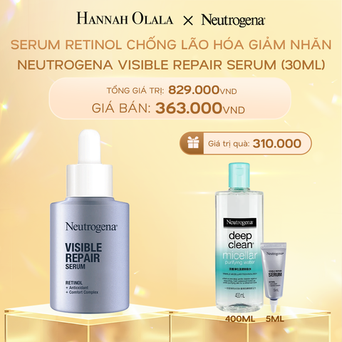  DEAL 5: SERUM RETINOL CHỐNG LÃO HÓA GIẢM NHĂN NEUTROGENA VISIBLE REPAIR SERUM 30ML 