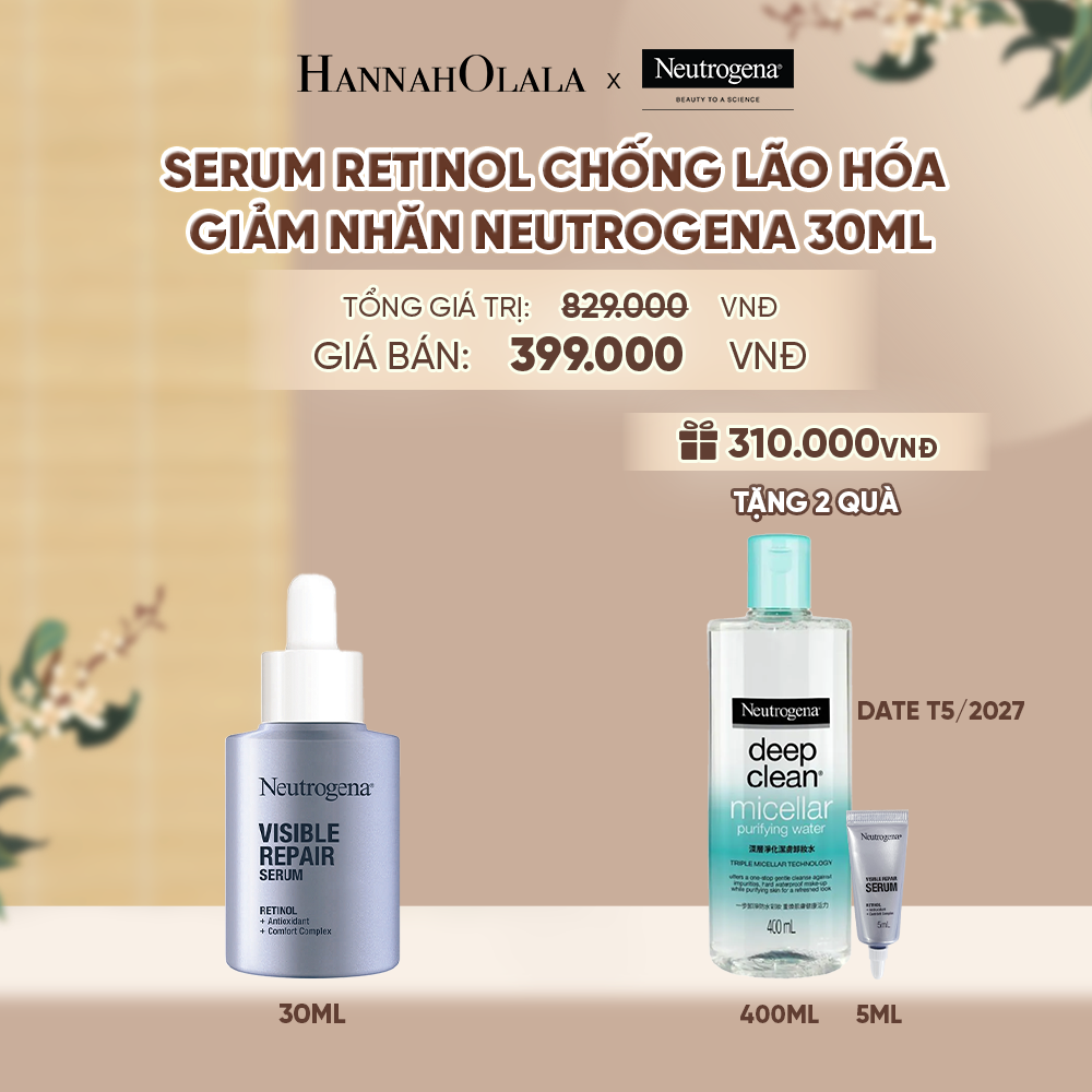  SERUM RETINOL CHỐNG LÃO HÓA GIẢM NHĂN NEUTROGENA VISIBLE REPAIR 30ML - A611 