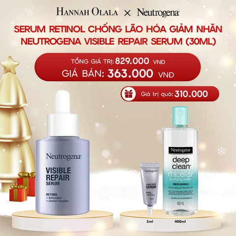  DEAL 3: SERUM RETINOL CHỐNG LÃO HÓA GIẢM NHĂN NEUTROGENA VISIBLE REPAIR 30ML 