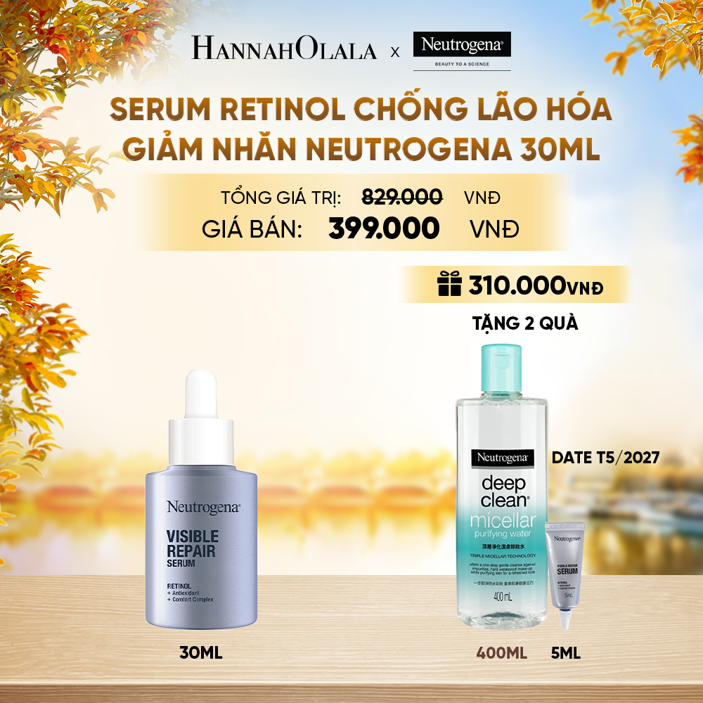  SERUM RETINOL CHỐNG LÃO HÓA GIẢM NHĂN NEUTROGENA VISIBLE REPAIR 30ML - E875 