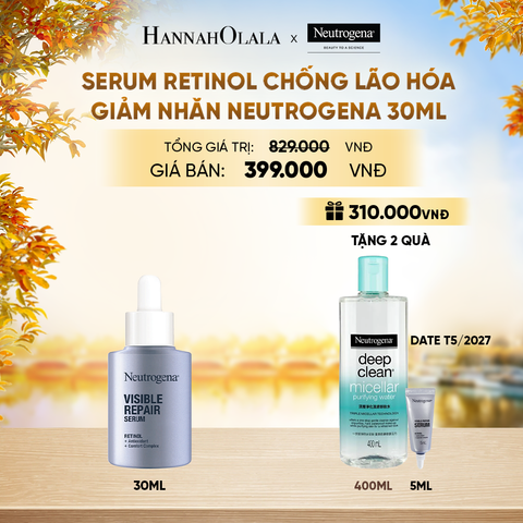 SERUM RETINOL CHỐNG LÃO HÓA GIẢM NHĂN NEUTROGENA VISIBLE REPAIR 30ML - E875 
