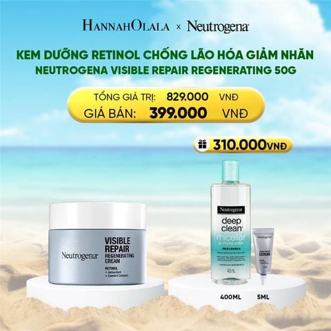  DEAL 4: KEM DƯỠNG RETINOL CHỐNG LÃO HÓA GIẢM NHĂN NEUTROGENA VISIBLE REPAIR REGENERATING 50G 