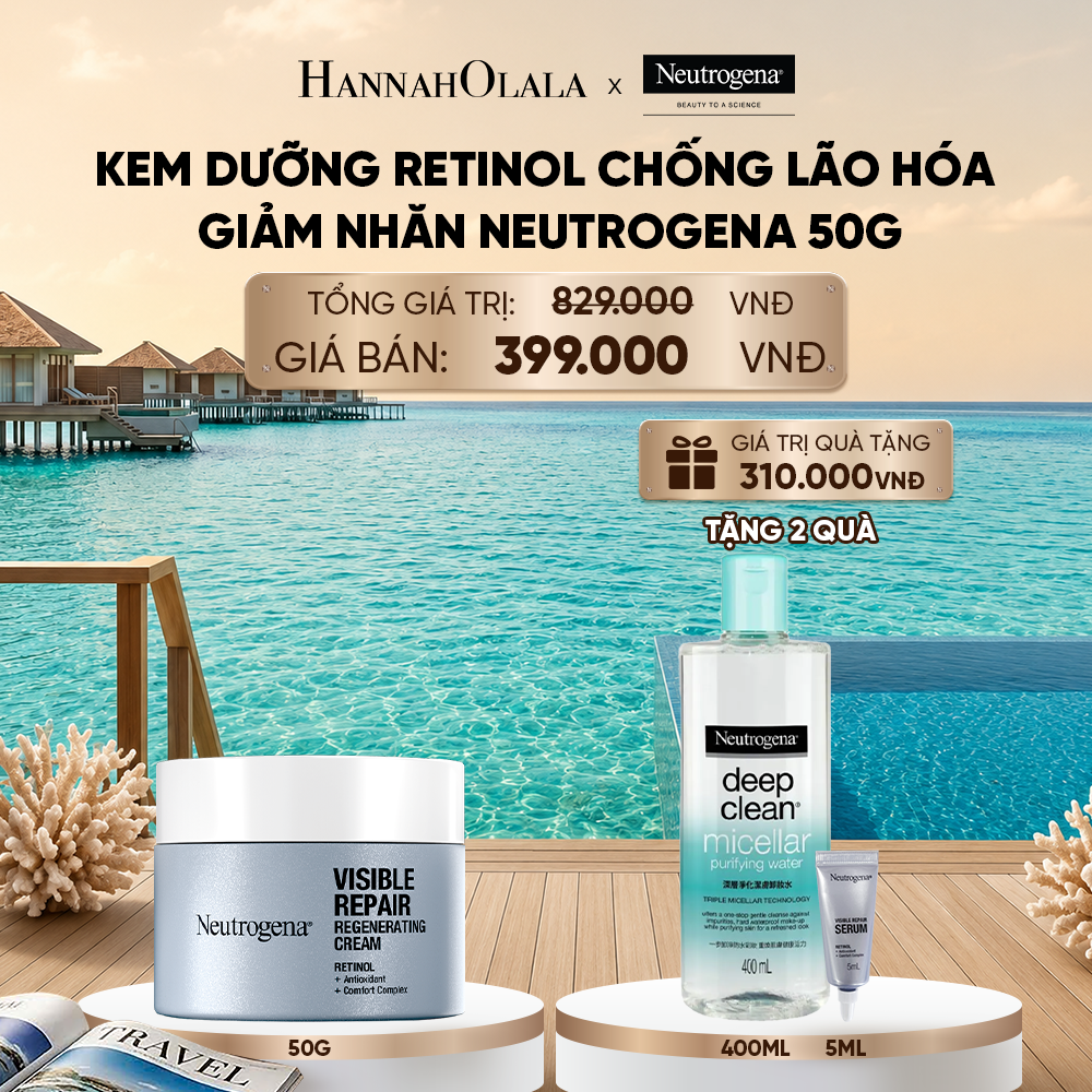  KEM DƯỠNG RETINOL CHỐNG LÃO HÓA GIẢM NHĂN NEUTROGENA VISIBLE REPAIR REGENERATING 50G 