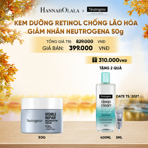  KEM DƯỠNG RETINOL CHỐNG LÃO HÓA GIẢM NHĂN NEUTROGENA VISIBLE REPAIR REGENERATING 50G - E876 