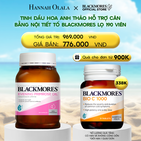  DEAL 2: TINH DẦU HOA ANH THẢO HỖ TRỢ CÂN BẰNG NỘI TIẾT TỐ BLACKMORES EVENING PRIMROSE OIL LỌ 190 VIÊN 
