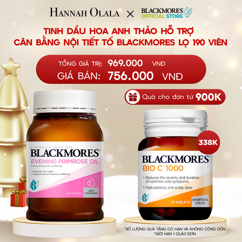  DEAL 2: TINH DẦU HOA ANH THẢO HỖ TRỢ CÂN BẰNG NỘI TIẾT TỐ BLACKMORES EVENING PRIMROSE OIL LỌ 190 VIÊN 