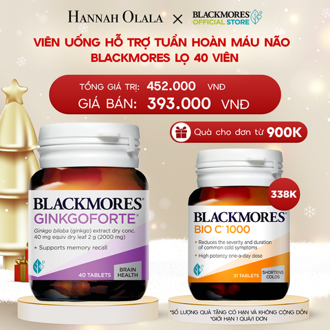  DEAL 3: VIÊN UỐNG HỖ TRỢ TUẦN HOÀN MÁU NÃO BLACKMORES GINKGOFORTE LỌ 40 VIÊN 