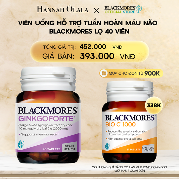  DEAL 2: VIÊN UỐNG HỖ TRỢ TUẦN HOÀN MÁU NÃO BLACKMORES GINKGOFORTE LỌ 40 VIÊN 