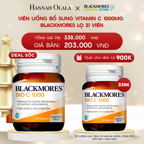  DEAL 9 - DEAL SỐC: VIÊN UỐNG BỔ SUNG VITAMIN C BLACKMORES BIO C 1000MG LỌ 31 VIÊN 