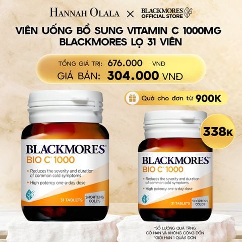  VIÊN UỐNG BỔ SUNG VITAMIN C BLACKMORES BIO C 1000MG LỌ 31 VIÊN 