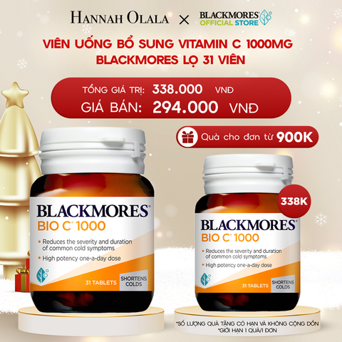  DEAL 5: VIÊN UỐNG BỔ SUNG VITAMIN C BLACKMORES BIO C 1000MG LỌ 31 VIÊN 