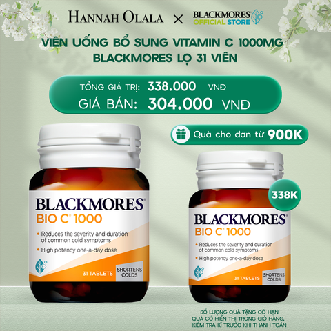  DEAL 5: VIÊN UỐNG BỔ SUNG VITAMIN C BLACKMORES BIO C 1000MG LỌ 31 VIÊN 