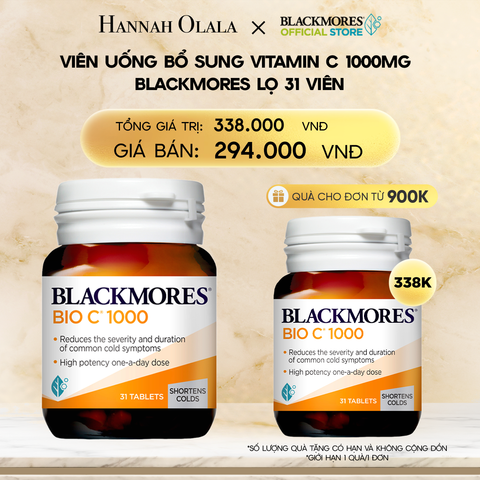  DEAL 4: VIÊN UỐNG BỔ SUNG VITAMIN C BLACKMORES BIO C 1000MG LỌ 31 VIÊN 