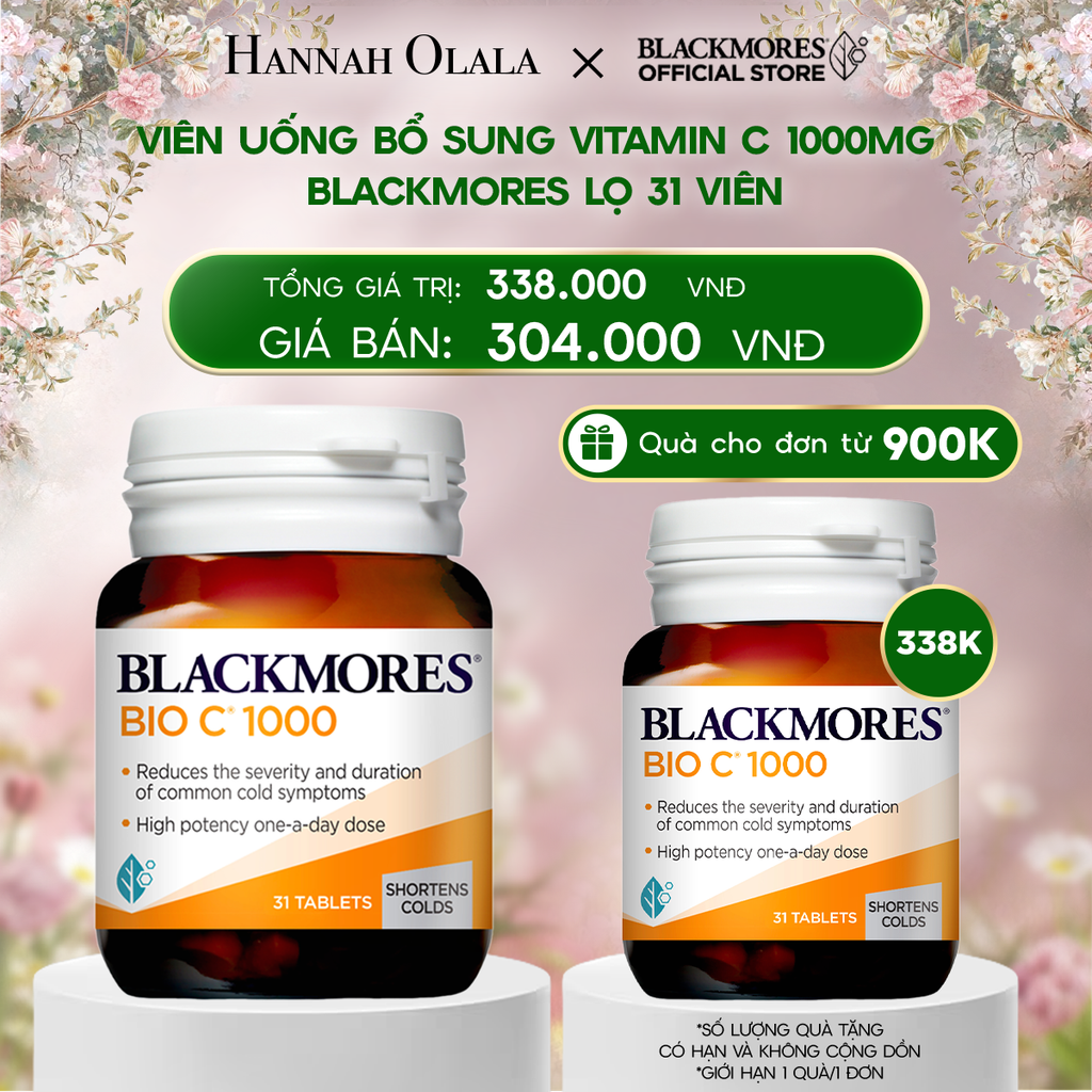  DEAL 5: VIÊN UỐNG BỔ SUNG VITAMIN C BLACKMORES BIO C 1000MG LỌ 31 VIÊN 