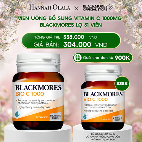  DEAL 5: VIÊN UỐNG BỔ SUNG VITAMIN C BLACKMORES BIO C 1000MG LỌ 31 VIÊN 