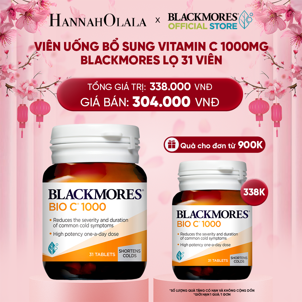  DEAL 5: VIÊN UỐNG BỔ SUNG VITAMIN C BLACKMORES BIO C 1000MG LỌ 31 VIÊN 