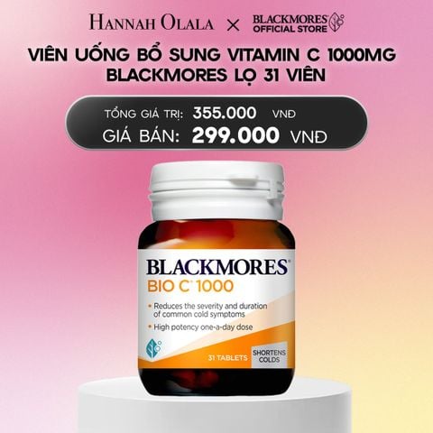 VIÊN UỐNG BỔ SUNG VITAMIN C BLACKMORES BIO C 1000MG LỌ 31 VIÊN_A2077 