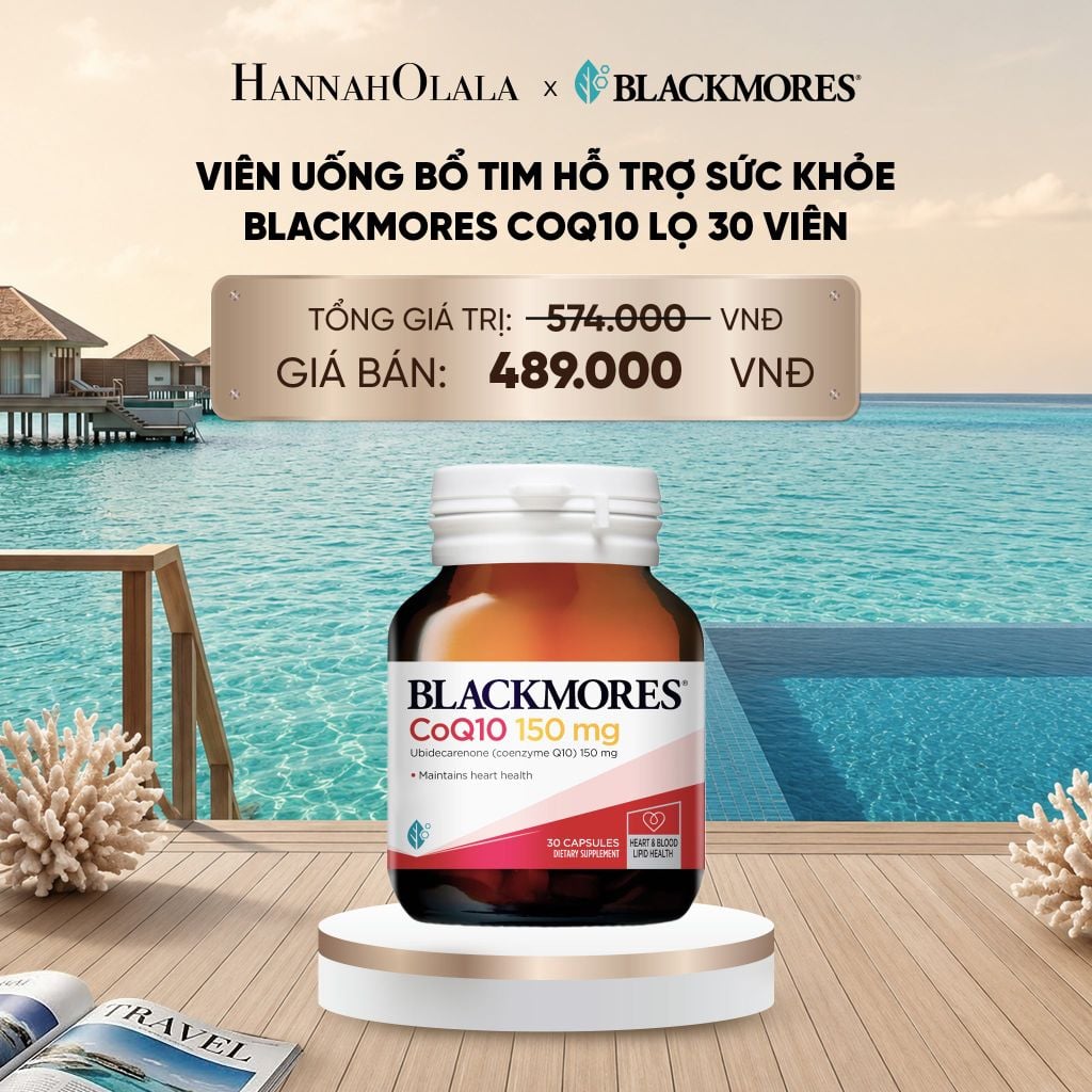  VIÊN UỐNG BỔ TIM HỖ TRỢ SỨC KHỎE BLACKMORES COQ10 150MG LỌ 30 VIÊN_ D1521 
